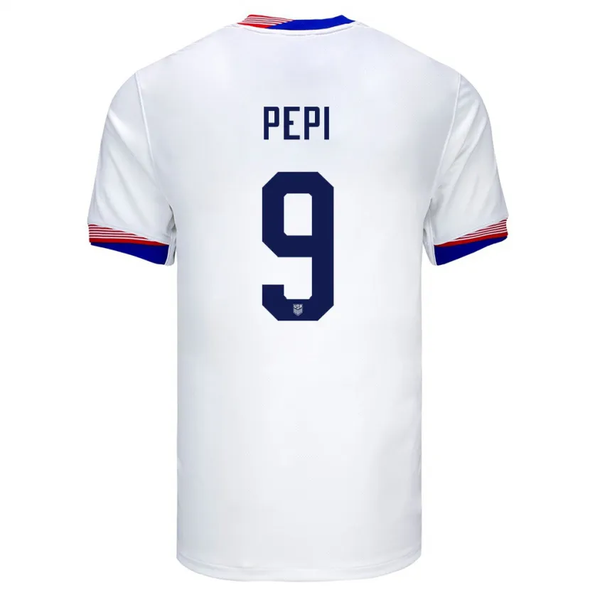 Danxen Kid United States Ricardo Pepi #9 White Home Jersey 24-26 T-Shirt