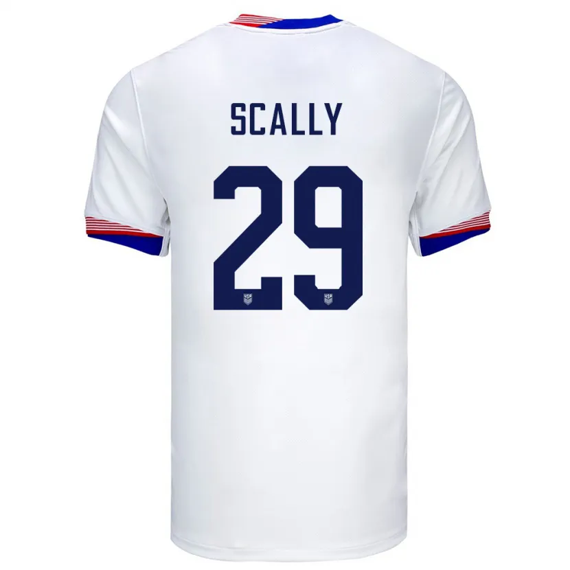 Danxen Kid United States Joseph Scally #29 White Home Jersey 24-26 T-Shirt