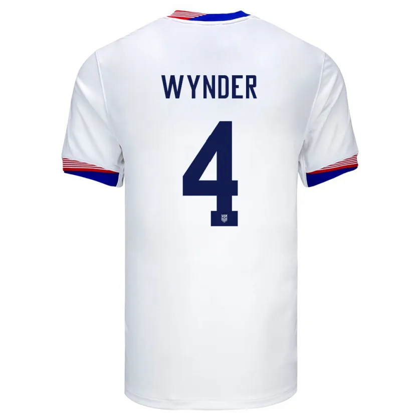 Danxen Kid United States Joshua Wynder #4 White Home Jersey 24-26 T-Shirt