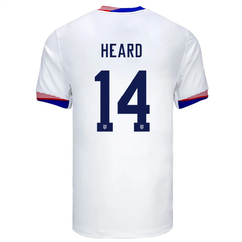 Danxen Kid United States Aaron Heard #14 White Home Jersey 24-26 T-Shirt