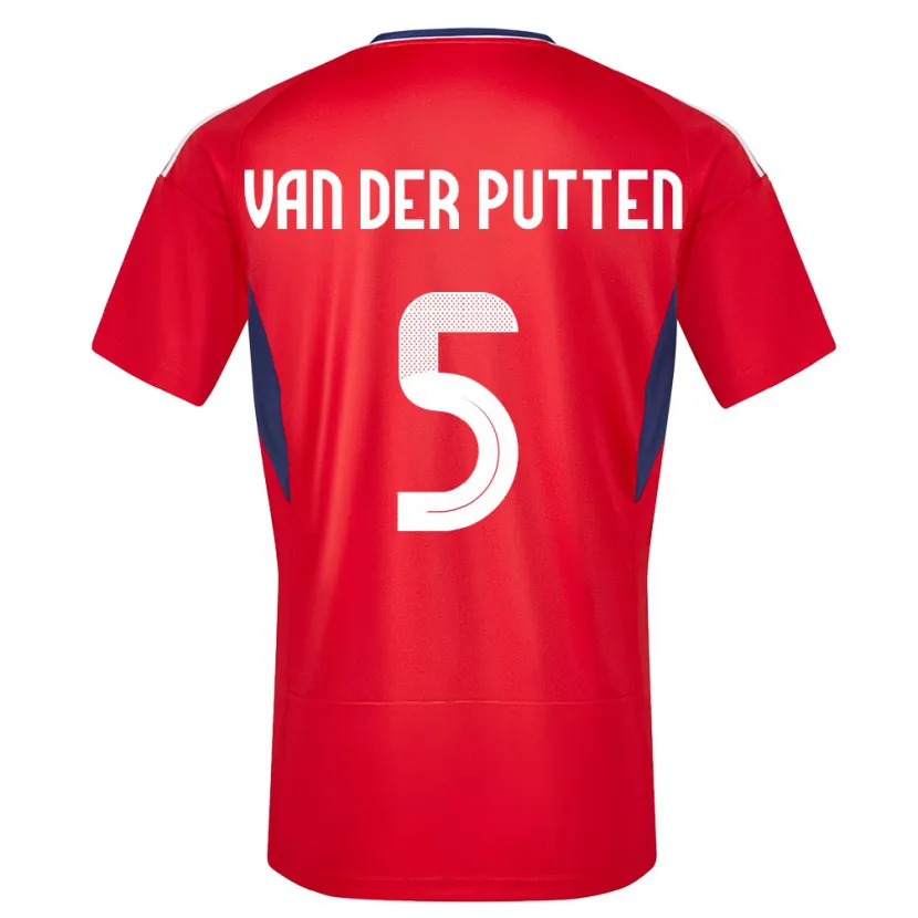 Danxen Kid Costa Rica Santiago Van Der Putten #5 Red Home Jersey 24-26 T-Shirt