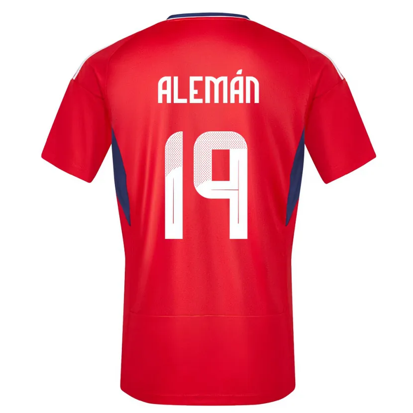 Danxen Kid Costa Rica Fabricio Aleman #19 Red Home Jersey 24-26 T-Shirt