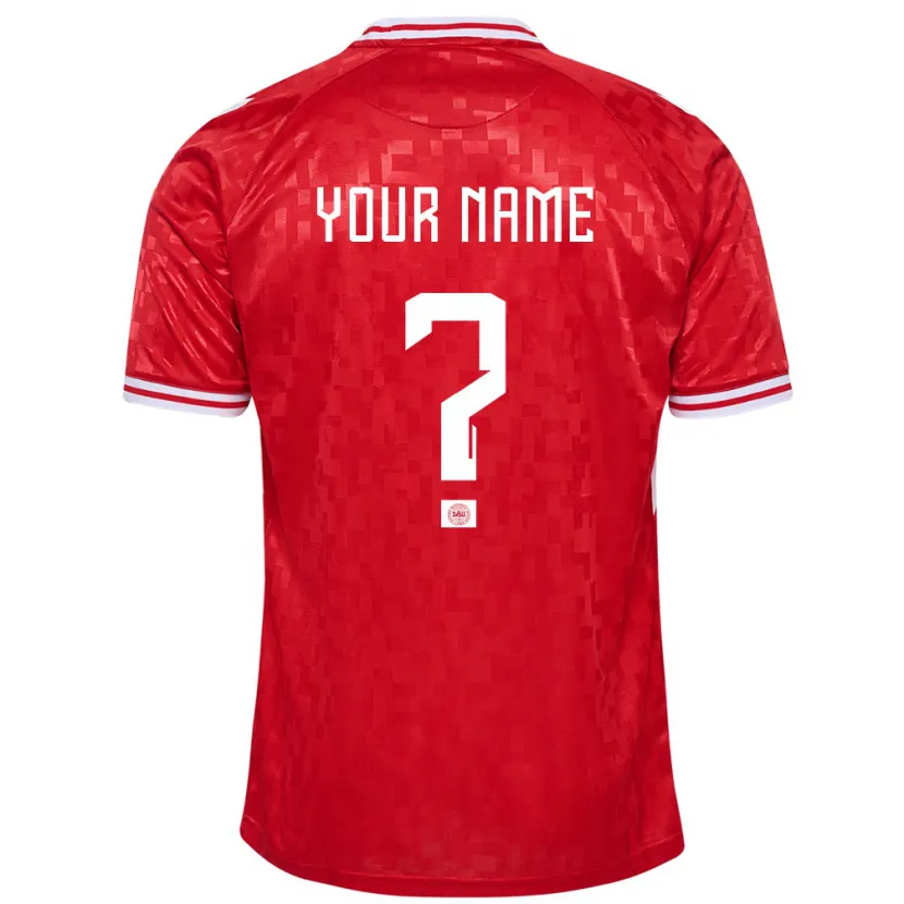 Danxen Kid Denmark Your Name #0 Red Home Jersey 24-26 T-Shirt