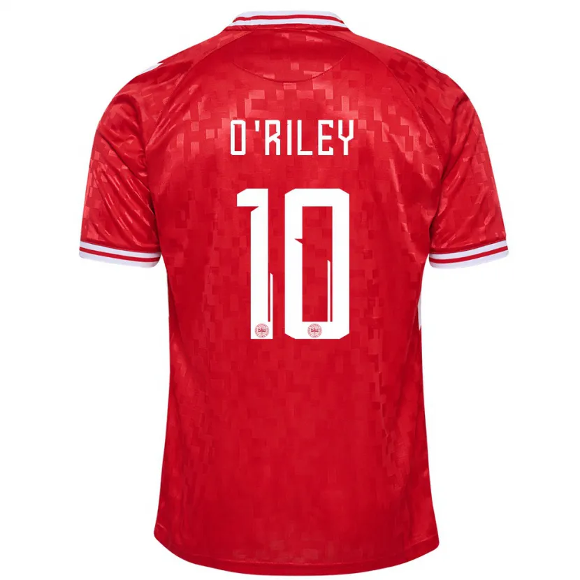 Danxen Kid Denmark Matt O'riley #10 Red Home Jersey 24-26 T-Shirt