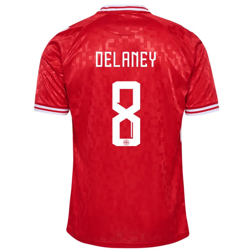 Danxen Kid Denmark Thomas Delaney #8 Red Home Jersey 24-26 T-Shirt