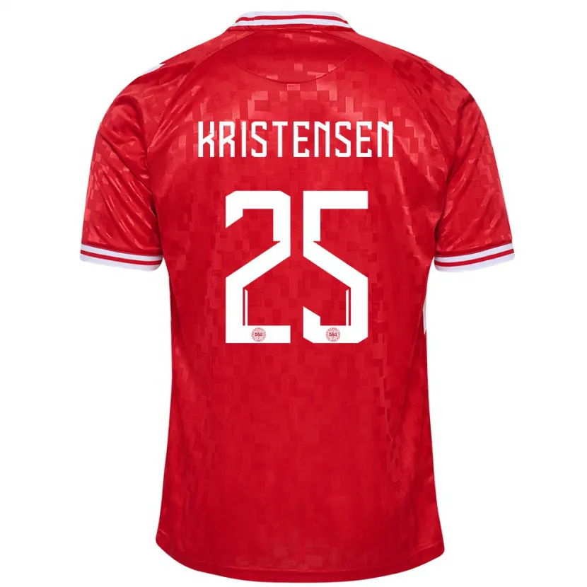 Danxen Kid Denmark Rasmus Kristensen #25 Red Home Jersey 24-26 T-Shirt