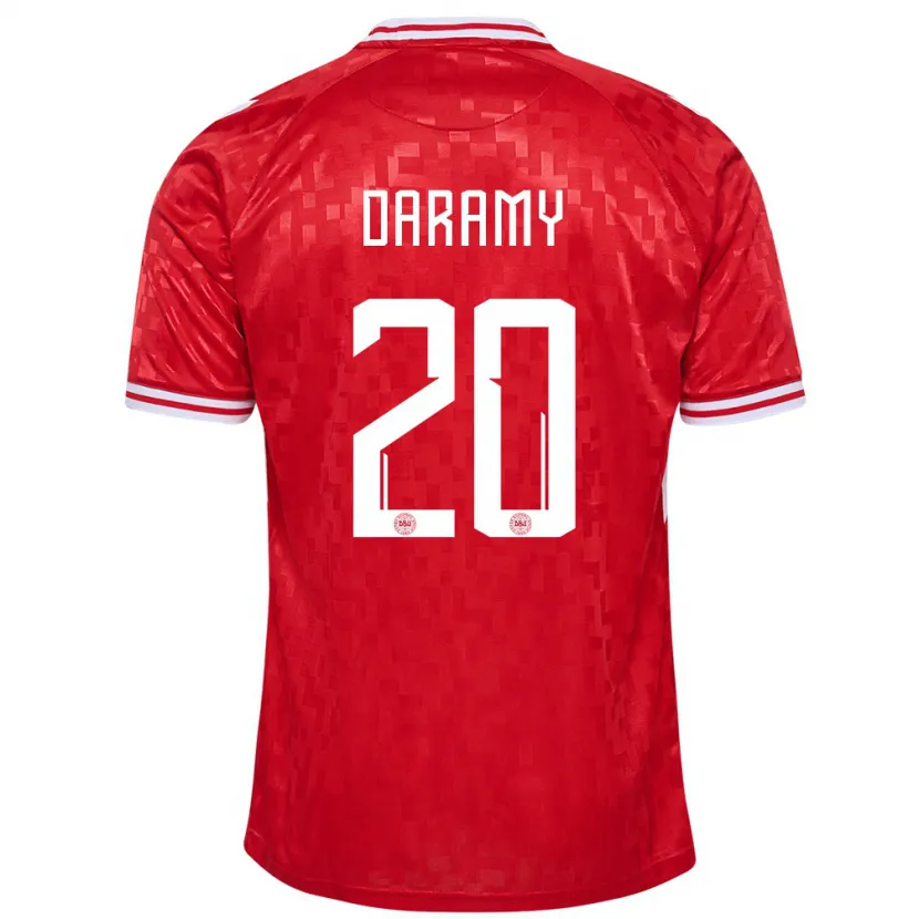 Danxen Kid Denmark Mohamed Daramy #20 Red Home Jersey 24-26 T-Shirt