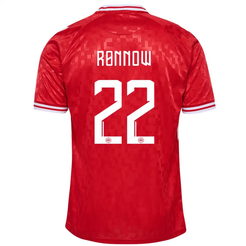 Danxen Kid Denmark Frederik Rønnow #22 Red Home Jersey 24-26 T-Shirt