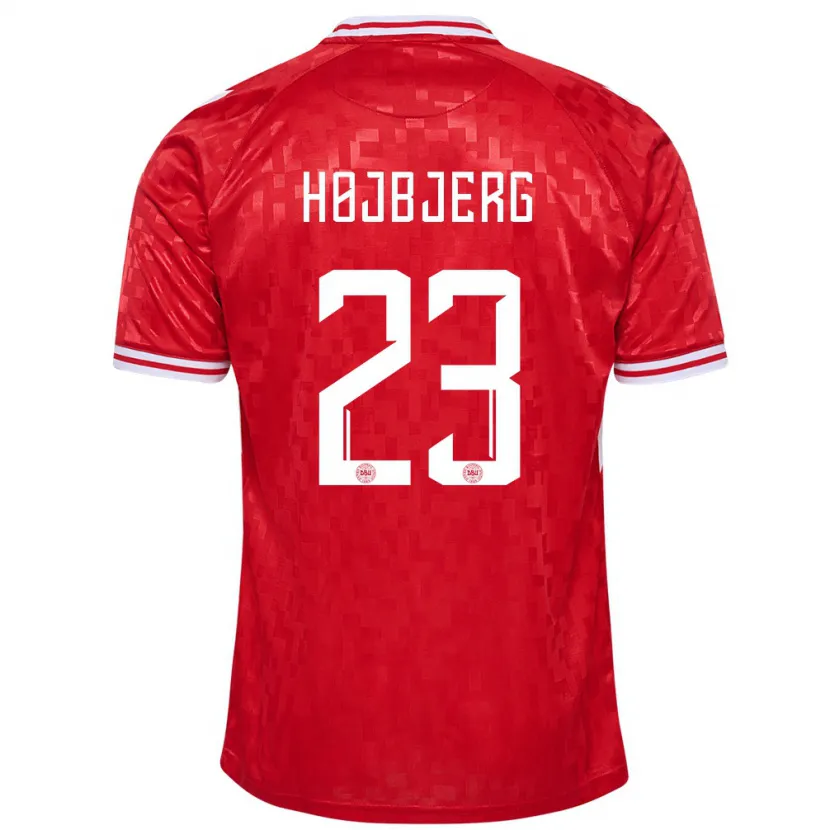 Danxen Kid Denmark Pierre-Emile Højbjerg #23 Red Home Jersey 24-26 T-Shirt