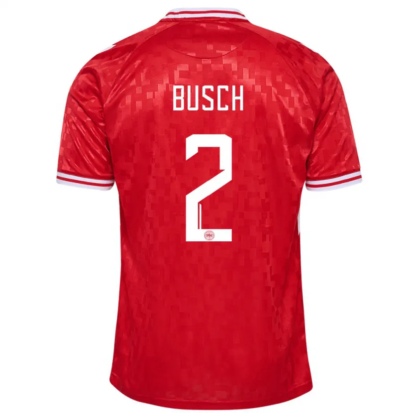 Danxen Kid Denmark Alexander Busch #2 Red Home Jersey 24-26 T-Shirt