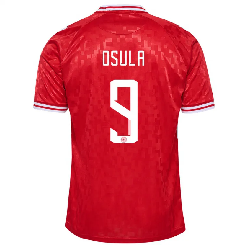 Danxen Kid Denmark William Osula #9 Red Home Jersey 24-26 T-Shirt