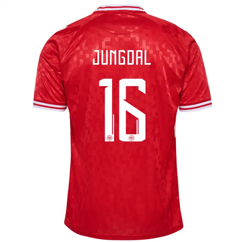 Danxen Kid Denmark Andreas Jungdal #16 Red Home Jersey 24-26 T-Shirt