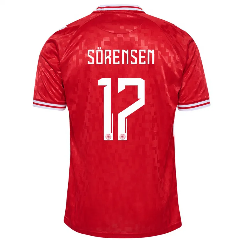 Danxen Kid Denmark Oliver Sörensen #17 Red Home Jersey 24-26 T-Shirt