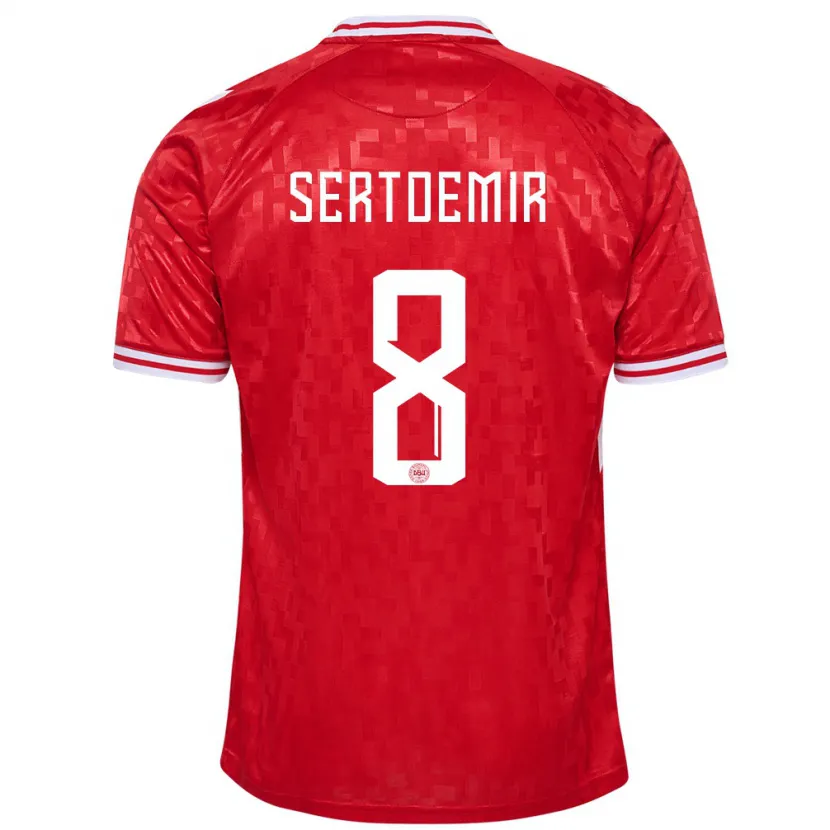 Danxen Kid Denmark Zidan Sertdemir #8 Red Home Jersey 24-26 T-Shirt