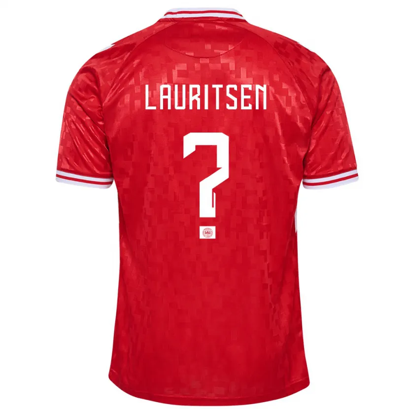 Danxen Kid Denmark Mads Lauritsen #0 Red Home Jersey 24-26 T-Shirt