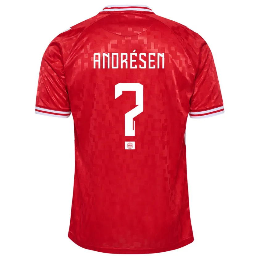 Danxen Kid Denmark Aske Andrésen #0 Red Home Jersey 24-26 T-Shirt