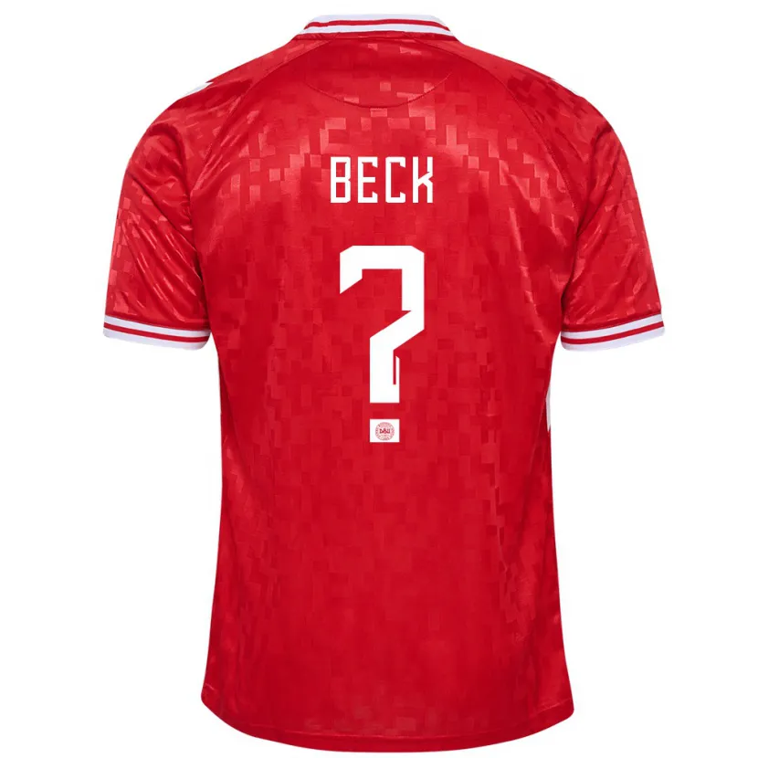 Danxen Kid Denmark Julius Beck #0 Red Home Jersey 24-26 T-Shirt