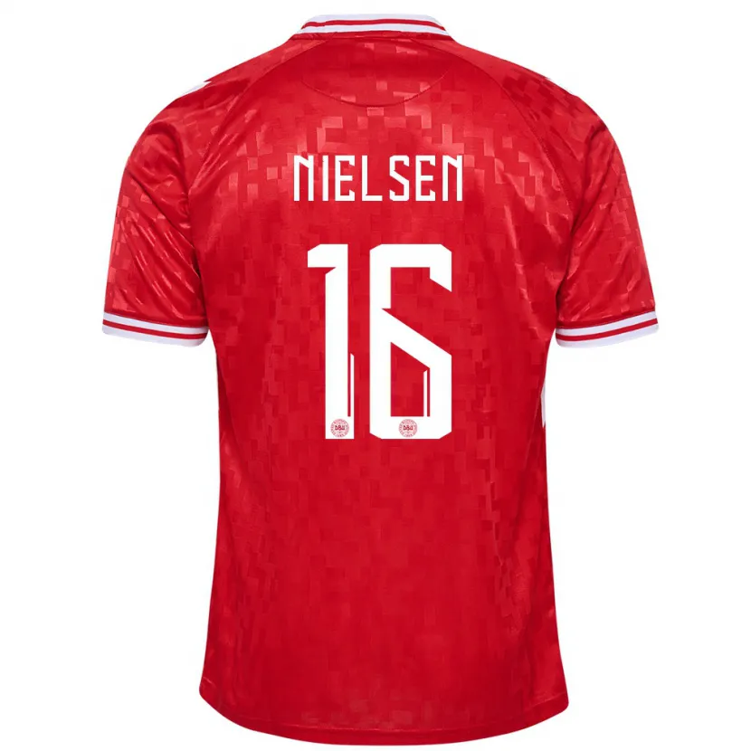 Danxen Kid Denmark Magnus Nielsen #16 Red Home Jersey 24-26 T-Shirt