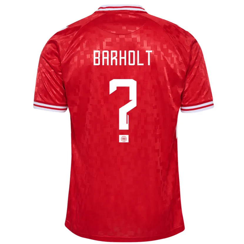 Danxen Kid Denmark Noah Barholt #0 Red Home Jersey 24-26 T-Shirt