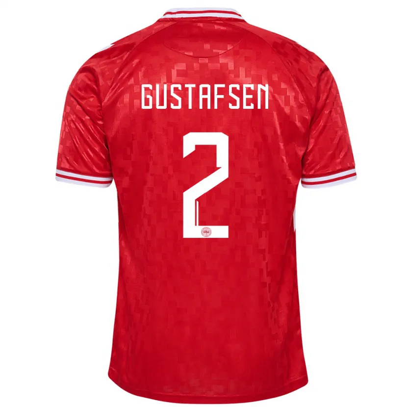 Danxen Kid Denmark Victor Gustafsen #2 Red Home Jersey 24-26 T-Shirt