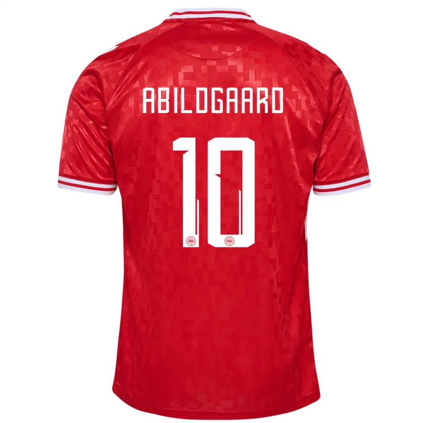 Danxen Kid Denmark Lasse Abildgaard #10 Red Home Jersey 24-26 T-Shirt