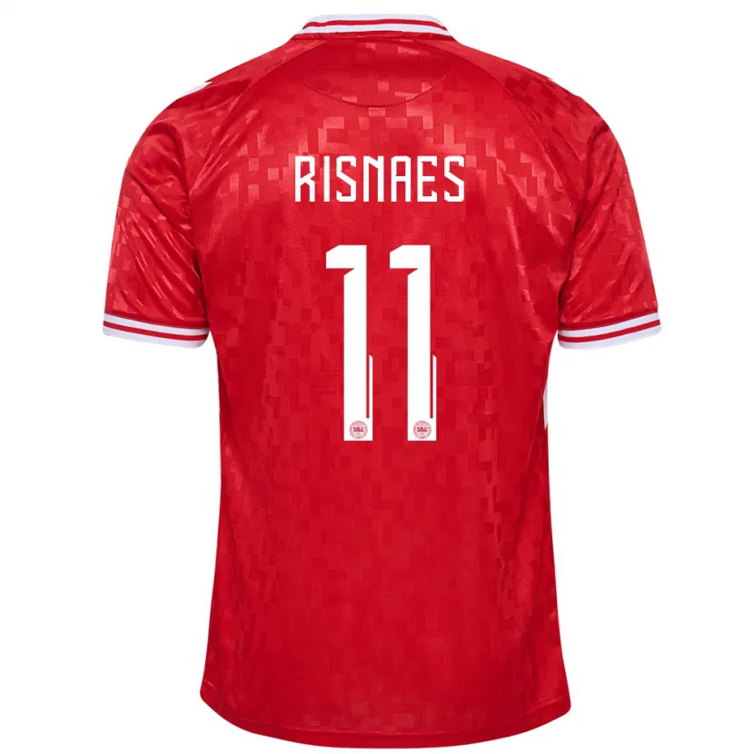 Danxen Kid Denmark Roberto Risnaes #11 Red Home Jersey 24-26 T-Shirt