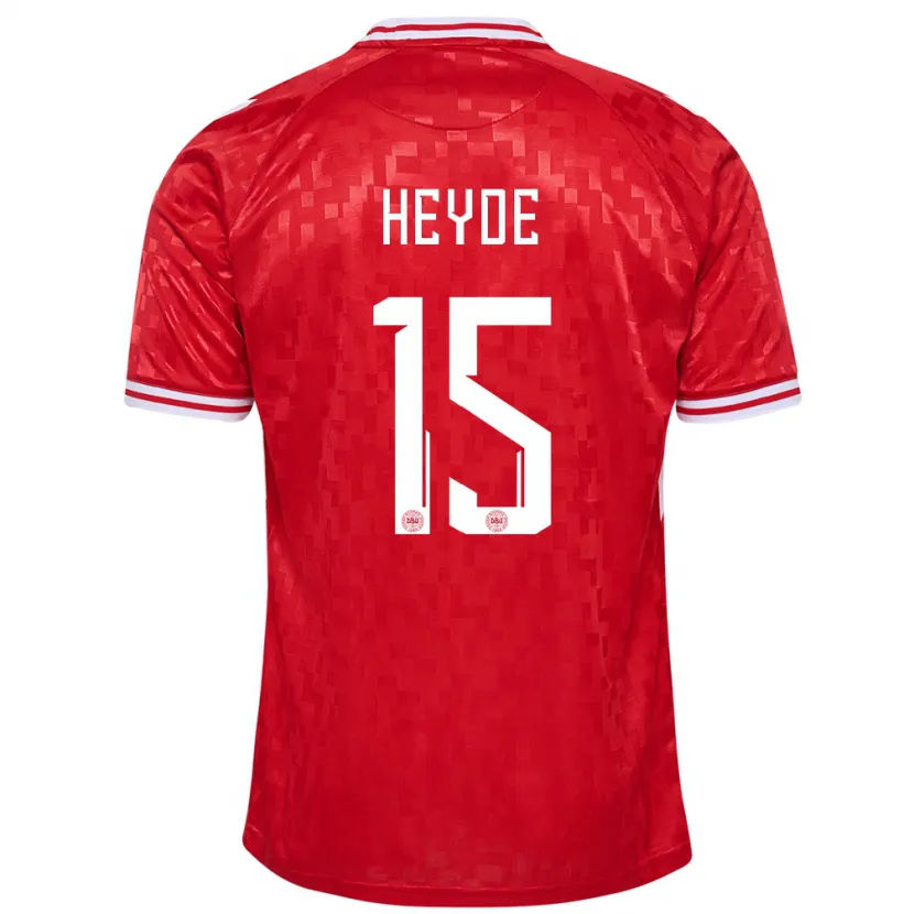 Danxen Kid Denmark Malte Heyde #15 Red Home Jersey 24-26 T-Shirt