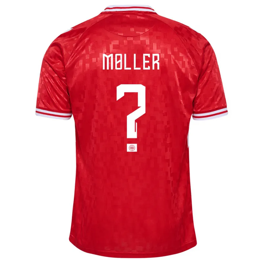 Danxen Kid Denmark William Møller #0 Red Home Jersey 24-26 T-Shirt