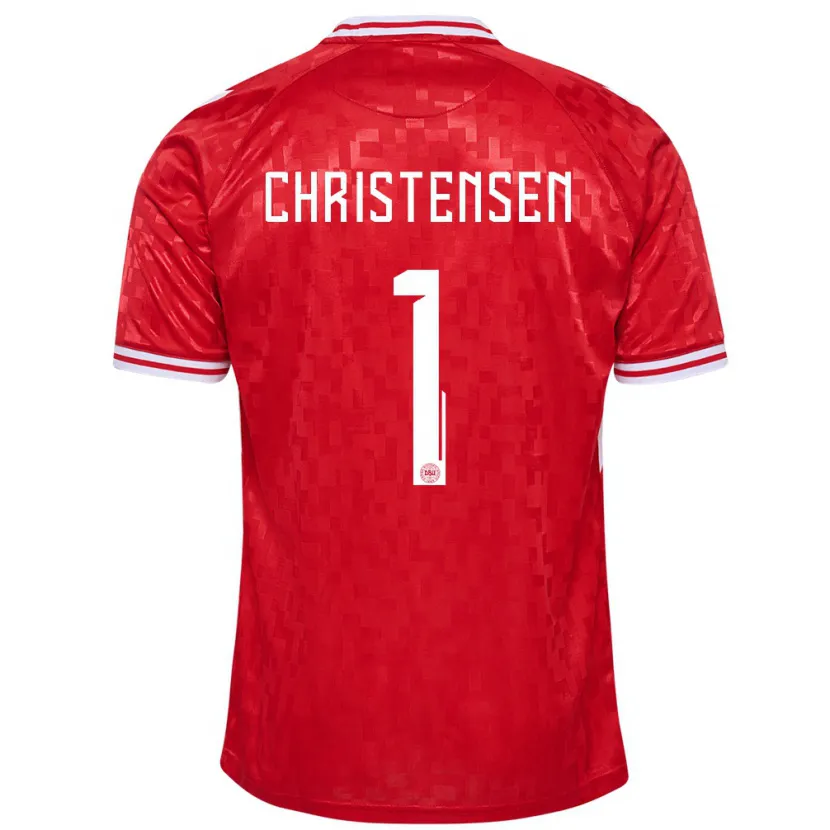 Danxen Kid Denmark Lene Christensen #1 Red Home Jersey 24-26 T-Shirt