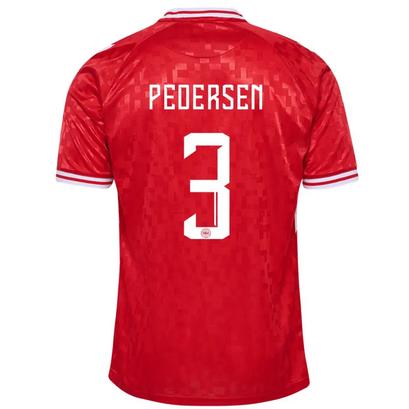 Danxen Kid Denmark Stine Ballisager Pedersen #3 Red Home Jersey 24-26 T-Shirt