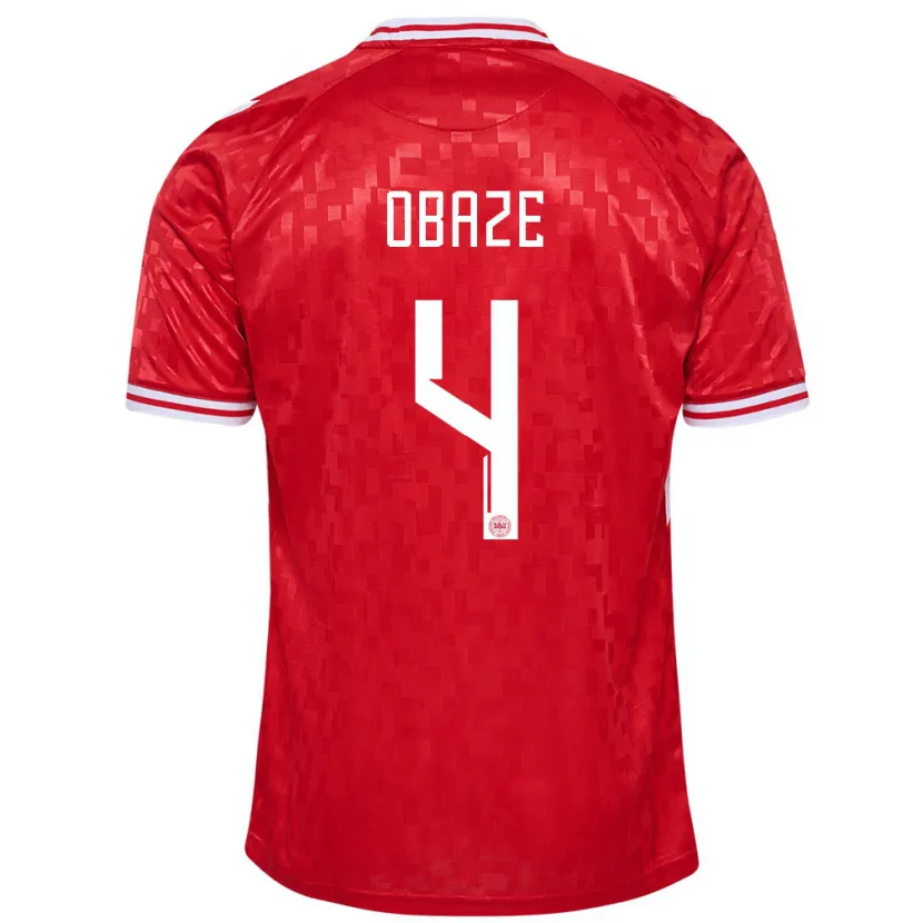 Danxen Kid Denmark Isabella Obaze #4 Red Home Jersey 24-26 T-Shirt