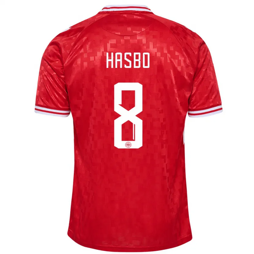 Danxen Kid Denmark Josefine Hasbo #8 Red Home Jersey 24-26 T-Shirt