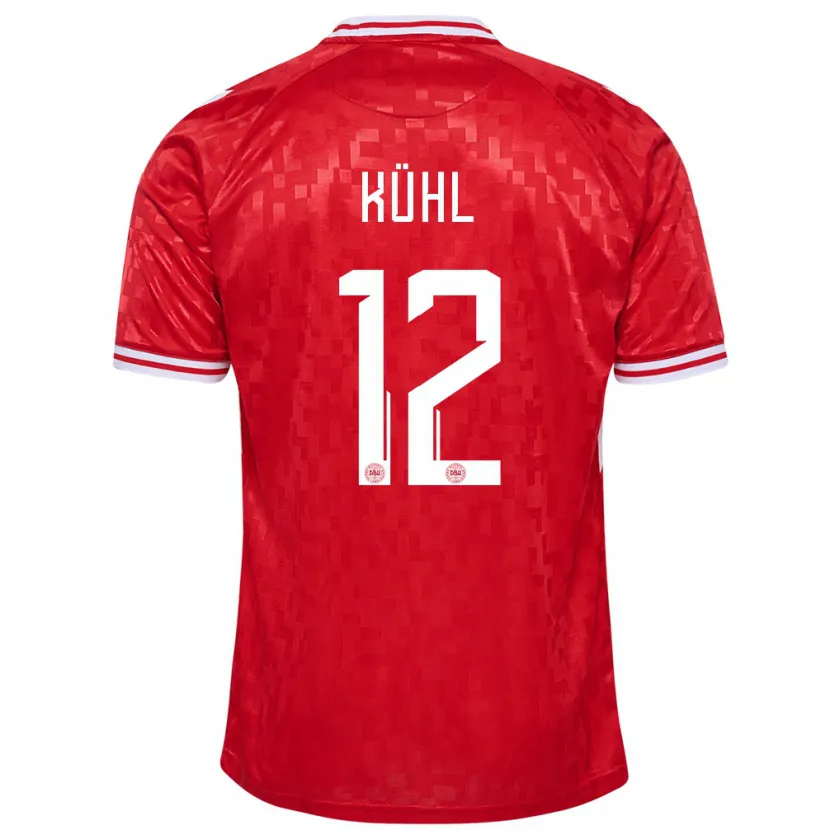 Danxen Kid Denmark Kathrine Kühl #12 Red Home Jersey 24-26 T-Shirt