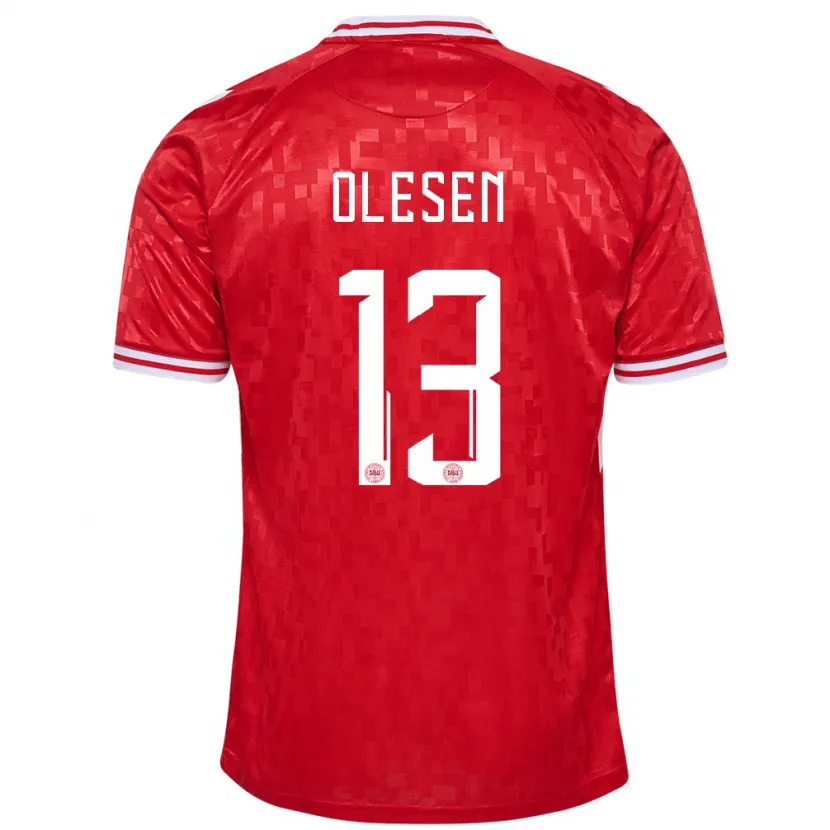 Danxen Kid Denmark Karoline Olesen #13 Red Home Jersey 24-26 T-Shirt