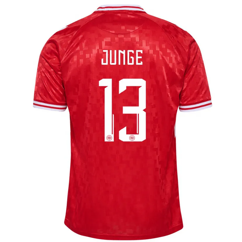 Danxen Kid Denmark Sofie Junge #13 Red Home Jersey 24-26 T-Shirt