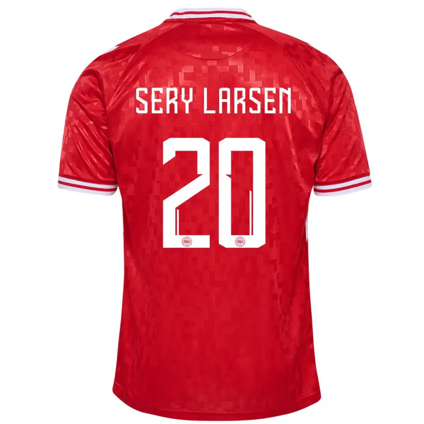 Danxen Kid Denmark Japhet Sery Larsen #20 Red Home Jersey 24-26 T-Shirt