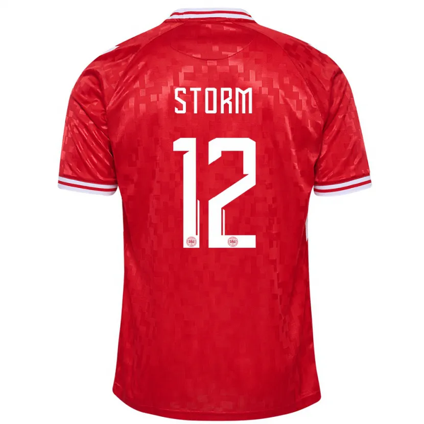 Danxen Kid Denmark Tobias Storm #12 Red Home Jersey 24-26 T-Shirt