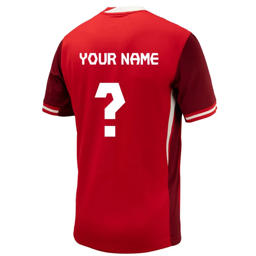 Danxen Kid Canada Your Name #0 Red Home Jersey 24-26 T-Shirt