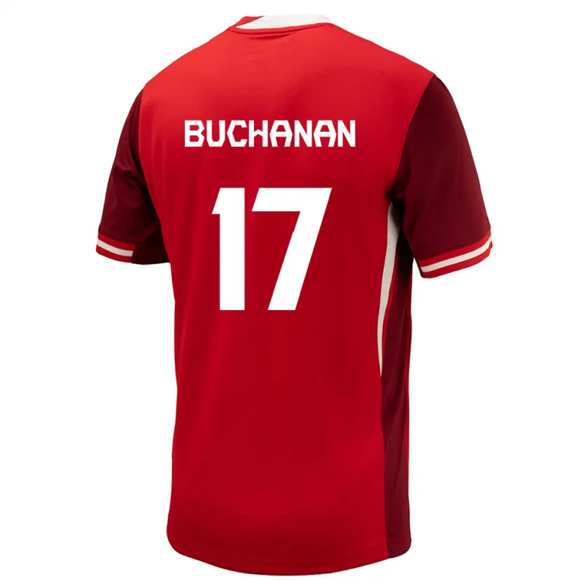 Danxen Kid Canada Tajon Buchanan #17 Red Home Jersey 24-26 T-Shirt