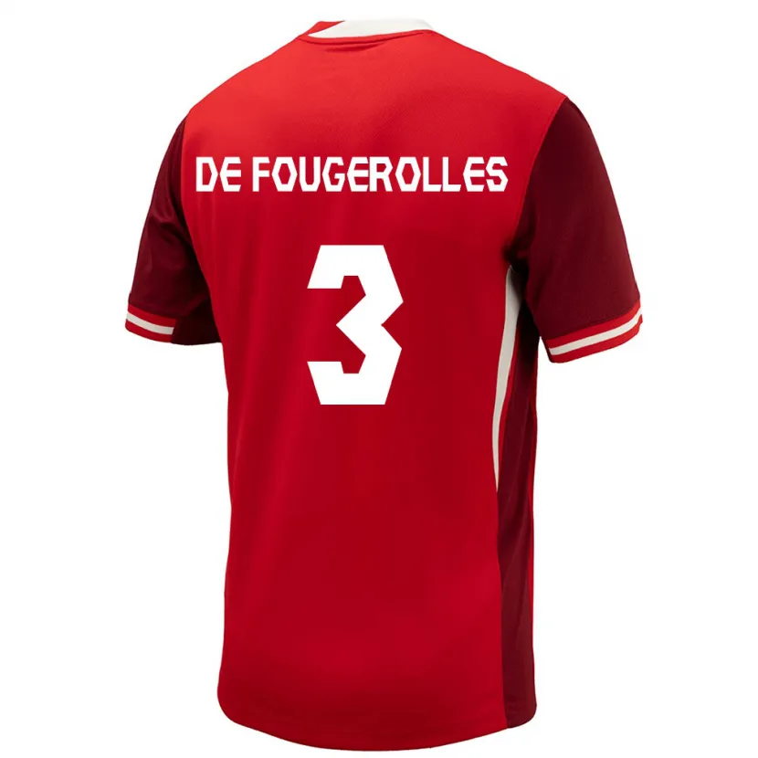 Danxen Kid Canada Luc De Fougerolles #3 Red Home Jersey 24-26 T-Shirt