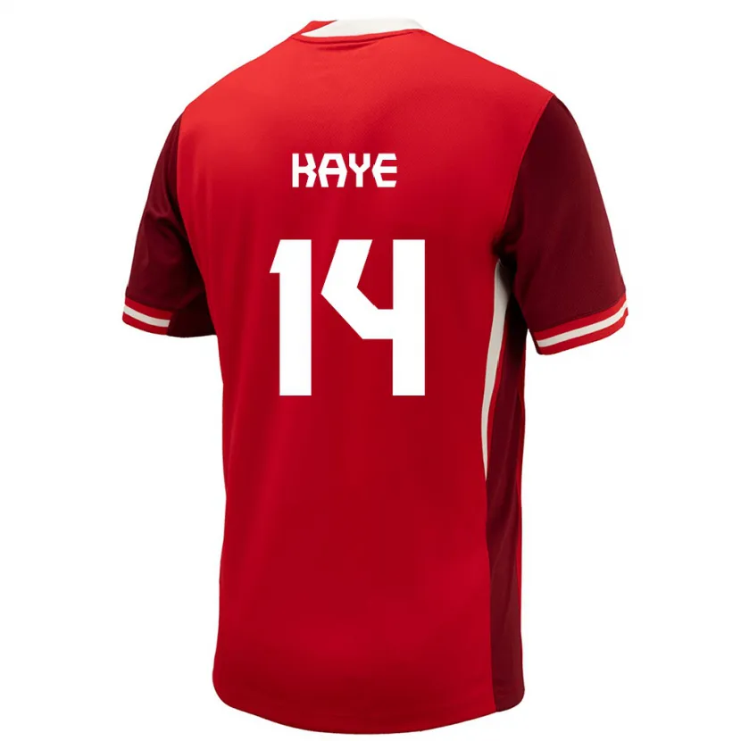 Danxen Kid Canada Mark-Anthony Kaye #14 Red Home Jersey 24-26 T-Shirt