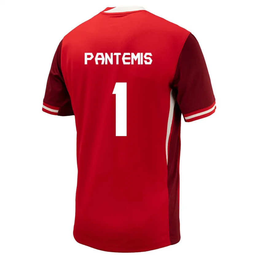 Danxen Kid Canada James Pantemis #1 Red Home Jersey 24-26 T-Shirt