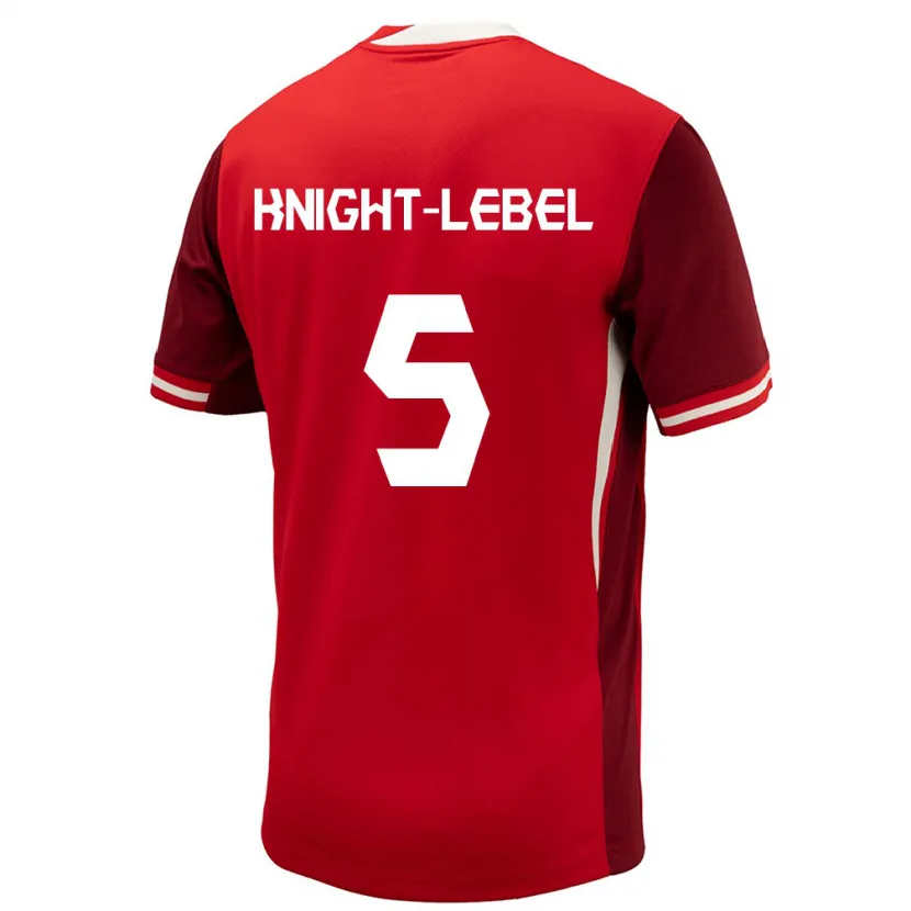 Danxen Kid Canada Jamie Knight-Lebel #5 Red Home Jersey 24-26 T-Shirt