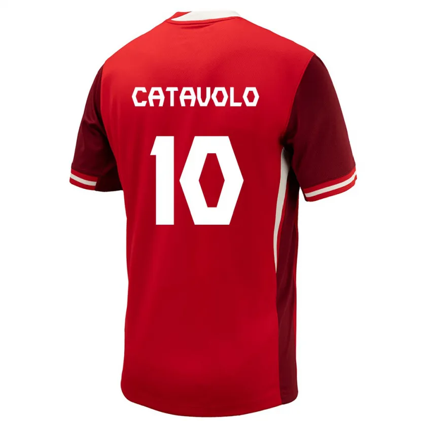 Danxen Kid Canada Matthew Catavolo #10 Red Home Jersey 24-26 T-Shirt