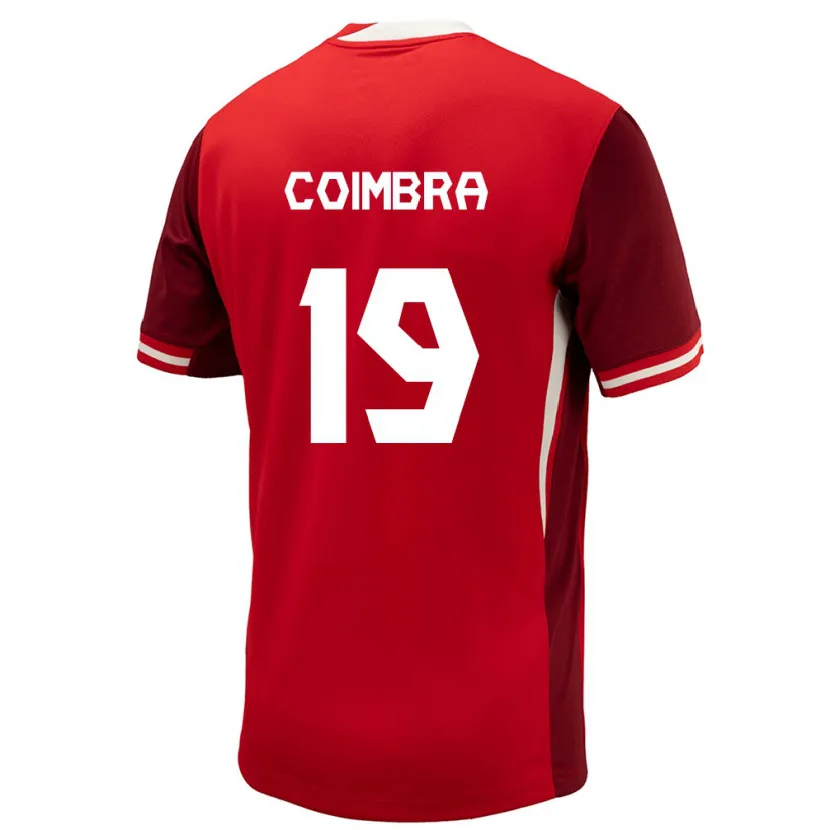 Danxen Kid Canada Tiago Coimbra #19 Red Home Jersey 24-26 T-Shirt