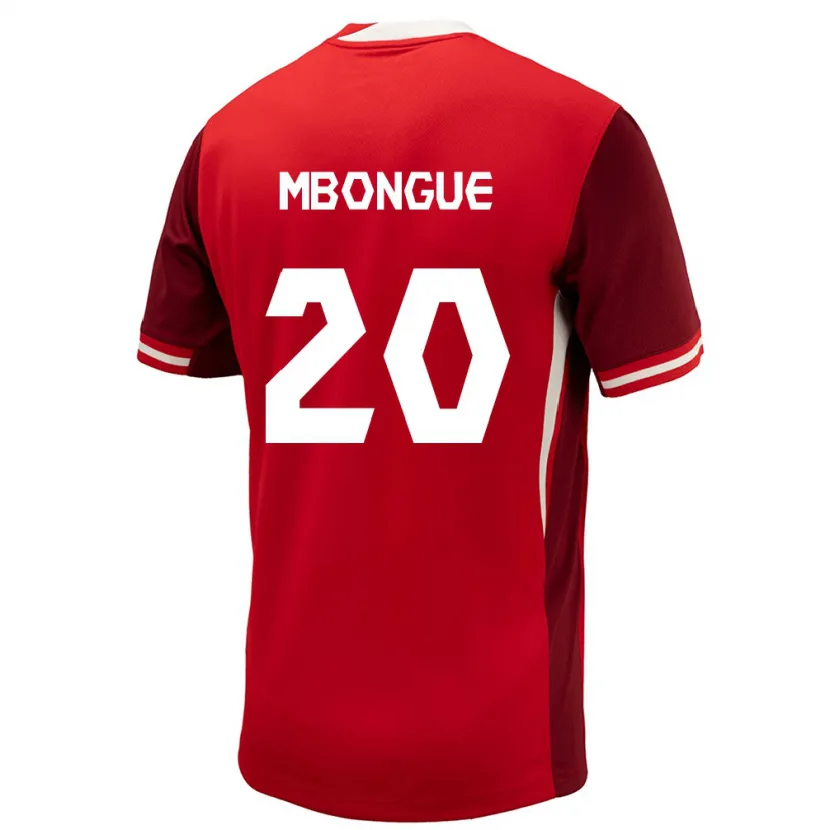 Danxen Kid Canada Hugo Mbongue #20 Red Home Jersey 24-26 T-Shirt