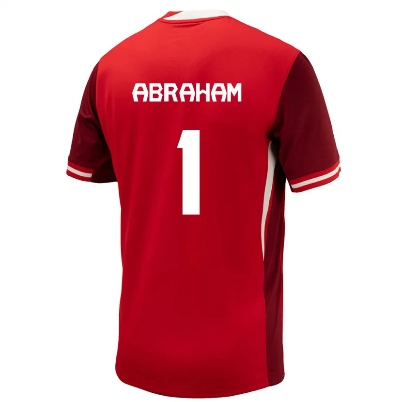 Danxen Kid Canada Nathaniel Abraham #1 Red Home Jersey 24-26 T-Shirt