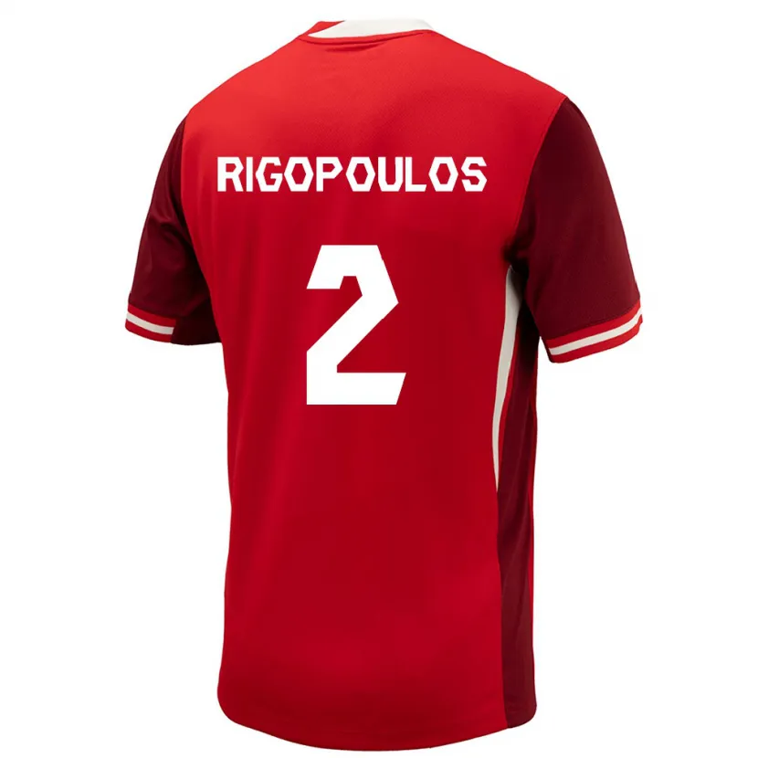 Danxen Kid Canada Theo Rigopoulos #2 Red Home Jersey 24-26 T-Shirt