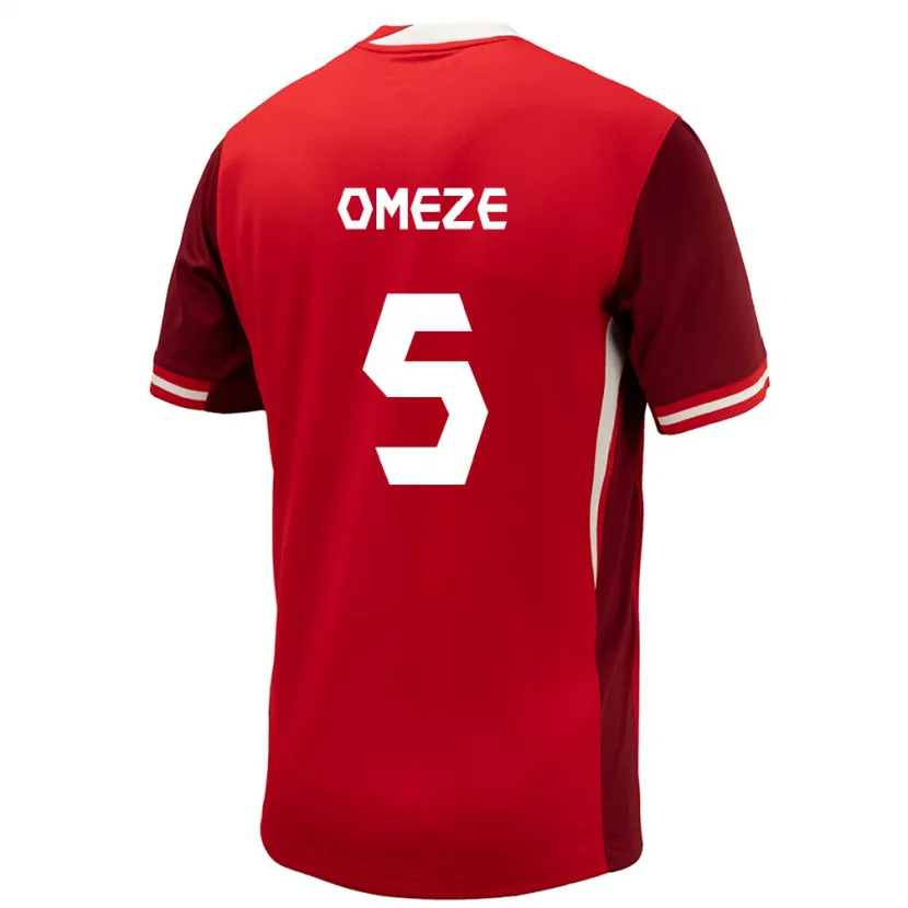 Danxen Kid Canada Chimere Omeze #5 Red Home Jersey 24-26 T-Shirt