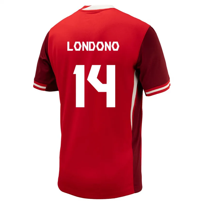 Danxen Kid Canada Tyler Londono #14 Red Home Jersey 24-26 T-Shirt